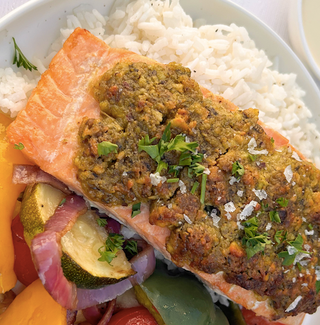 Pistachio-Lime Crusted Salmon with Key Lime Mustard (Gluten-Free, Dairy-Free) *Made Thursday - 5/23*