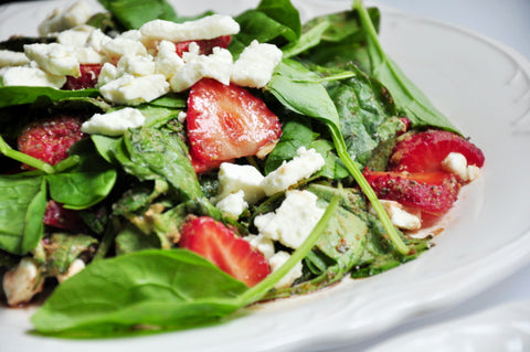 Strawberry-Spinach Salad with Strawberry-Balsamic Vinaigrette (Gluten-Free) *Made Monday - 5/13*