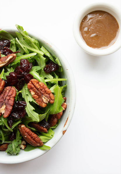 Arugula Salad with Cranberries & Pecans + Balsamic Vinaigrette (Paleo, Gluten-Free, Dairy-Free) - *Made Wednesday - 9/27*