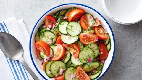 Tomato-Cucumber Salad with Fresh Dill & Lemon-Vinaigrette (Gluten-Free, Dairy-Free) *Made Tuesday - 5/14*