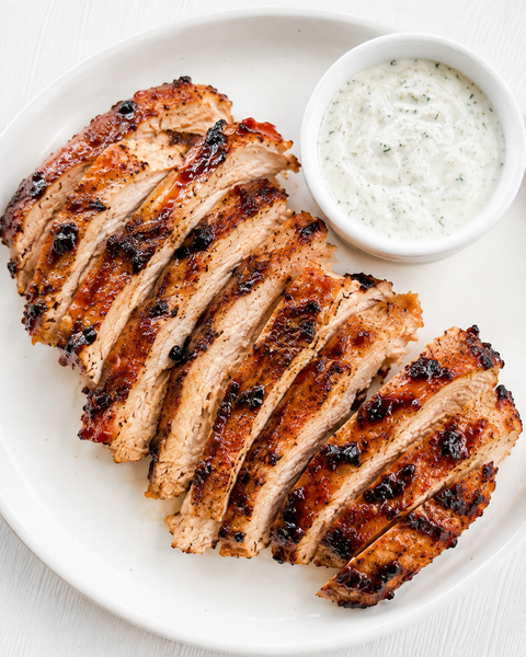 Sweet Tea & Pepper Jelly Grilled Chicken with Buttermilk Herb Crema (Gluten-Free) *Made Monday - 8/17*