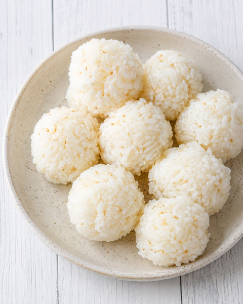 Sesame Specked Jasmine Rice Balls (Gluten-Free) *Made Thursday - 10/15*