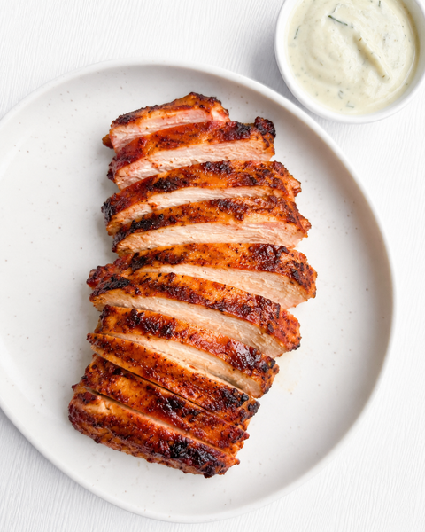 Charred Pineapple Gochujang Chicken with Coconut-Lime Crema (Gluten-Free, Dairy-Free) *Made Monday - 8/3*