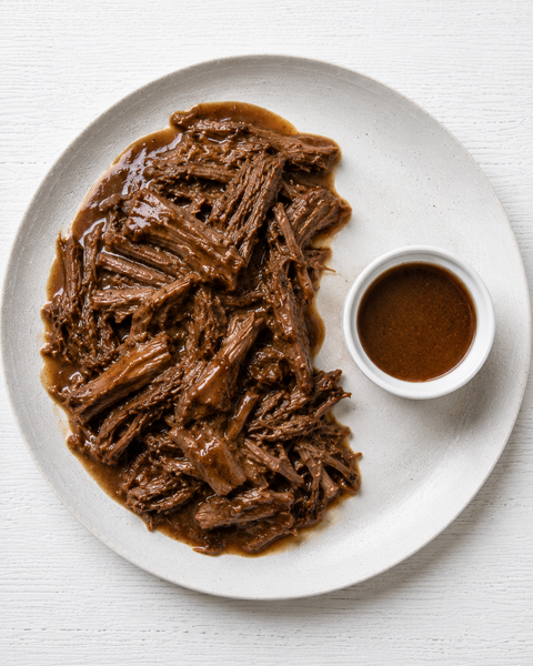 Blackened Cajun Pot Roast with Roasted Garlic-Creole Gravy (Gluten-Free) *Made Wednesday - 8/5*