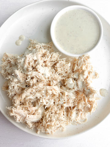 Shredded Chicken with Alabama White BBQ Sauce (Gluten-Free, Dairy-Free) *Made Wednesday - 6/24*