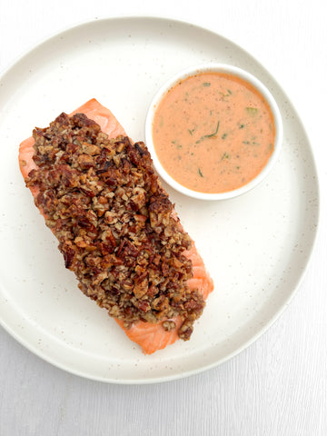 Pecan Crusted Salmon with New Orleans Remoulade (Gluten-Free, Dairy-Free) *Made Thursday - 10/9*
