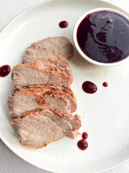 Seared Pork Tenderloin with Blackberry-Chipotle BBQ Sauce (Gluten-Free, Dairy-Free) *Made Tuesday - 6/9*