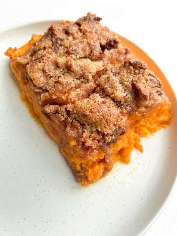 Bourbon Sweet Potato Casserole with Candied Bacon-Pecans (Gluten-Free, Dairy-Free) *Made & Delivered Thursday (12/18)*