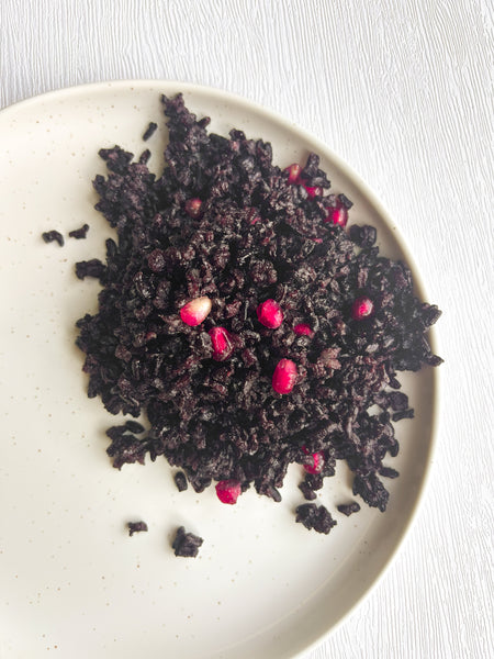 Wild Black Rice Specked with Pomegranate (Gluten-Free, Dairy-Free) *Made Thursday - 10/29*