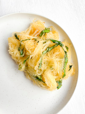 Basil-Specked Spaghetti Squash (Gluten-Free, Dairy-Free) *Made Tuesday - 10/21*