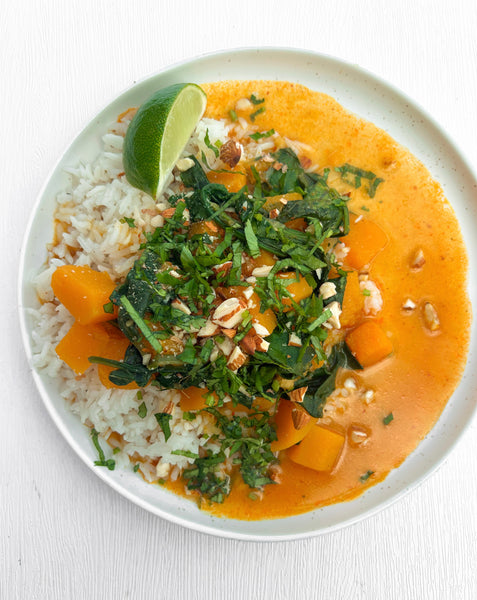 Creamy Thai Butternut Squash Red Curry with Jasmine Rice (Gluten-Free, Dairy-Free) *Made Monday - 12/29*