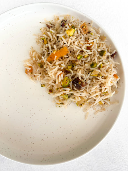 Basmati Rice Pilaf with Dried Apricots & Pistachios (Gluten-Free) *Made Wednesday - 10/22*