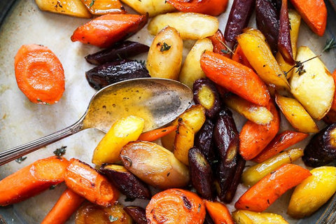 Honey-Glazed Rainbow Carrots (Gluten-Free, Dairy-Free) *Made Wednesday - 10/8*