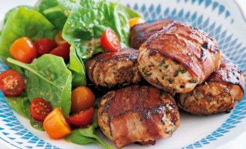 Bacon & Herb Chicken Rissoles (Paleo, Gluten-Free, SugarNix, Keto, Dairy-Free) *Made Tuesday - 9/26*