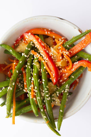 Asian Sesame Marinated Crunchy Vegetables (Paleo, Gluten-Free, Dairy-Free) *Made Tuesday - 4/2*