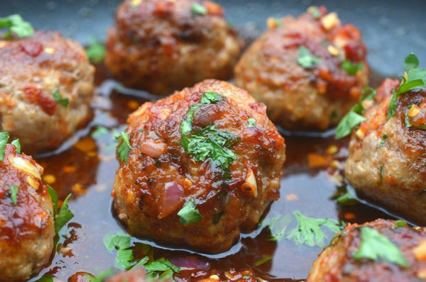 Asian Apple-Salsa Meatballs (Gluten-Free, Dairy-Free) *Made Tuesday - 12/30*