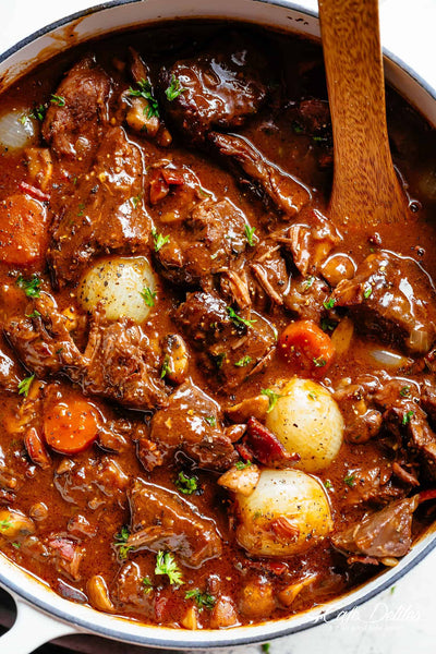 Wednesday (10/14): Beef Bourguignon (Julia Child Recipe) (Gluten-Free, Dairy-Free)