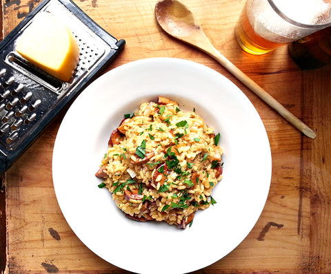 Beer Risotto with Smoked Sausage & Gouda *Made Wednesday - 12/20*