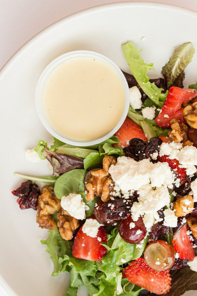 Strawberry-Feta & Candied Walnut Salad with Lemon-Dijon Vinaigrette (Gluten-Free) *Made Thursday - 7/9*